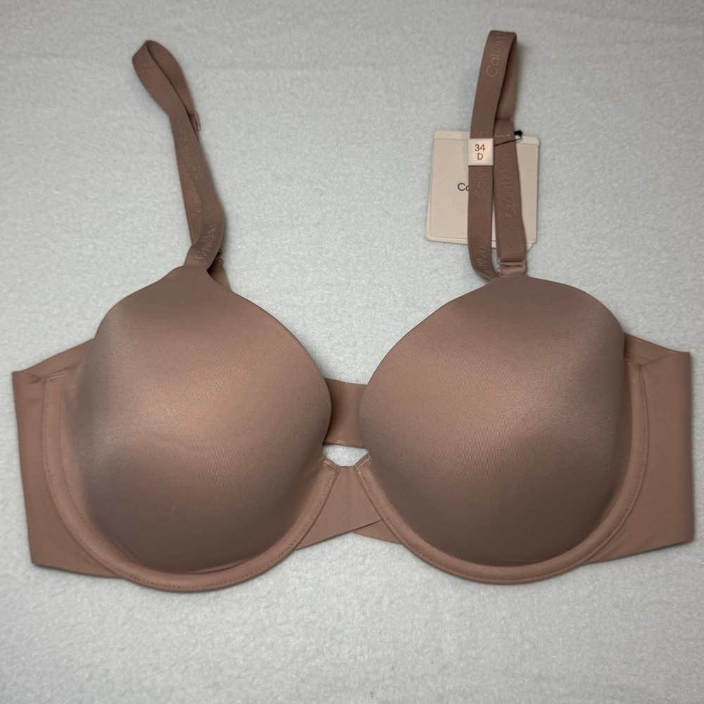 Calvin Klein Perfectly Fit Lightly Lined Underwire Bra 34D Nude QF1120
